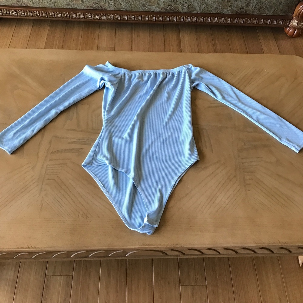 Frances Rib Off The Shoulder Longsleeve Bodysuit