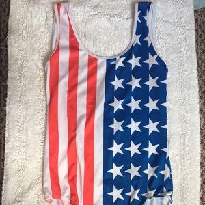 American Flag Bodysuit