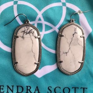 Kendra Scott Howlite Danielle earrings