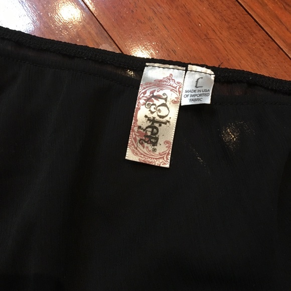 Sheer black blouse! Super sexy! - Picture 2 of 2