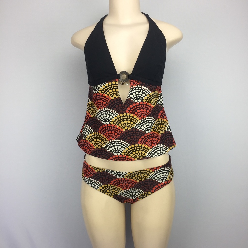 Perry Ellis Tankini Swimsuit 2 piece