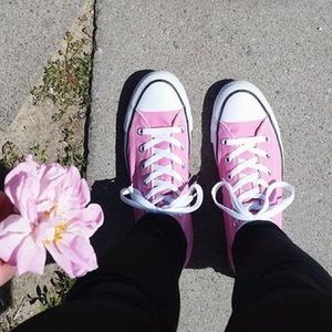Light pink converse hi-top high top 5 | 7