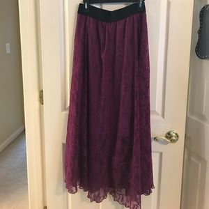 Purple LuLaRoe Lucy skirt