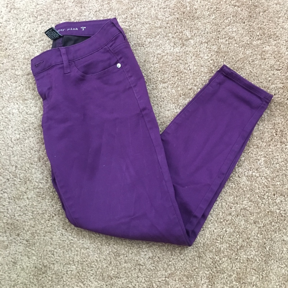 Dark purple jeans