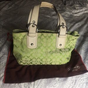 Green Coach Purse