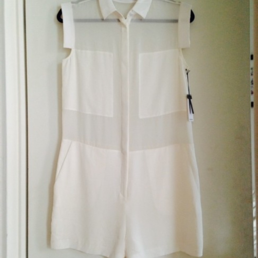 SOLD!! Alexander Wang NWOT Silk Romper Jumpsuit - Picture 2 of 4