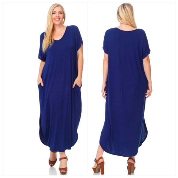 ONLY 1 2X LEFT!!! Plus Sized Maxi - Picture 2 of 3