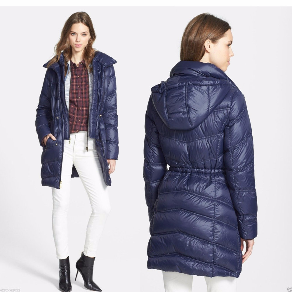 SOLD!Blue Packable down coat