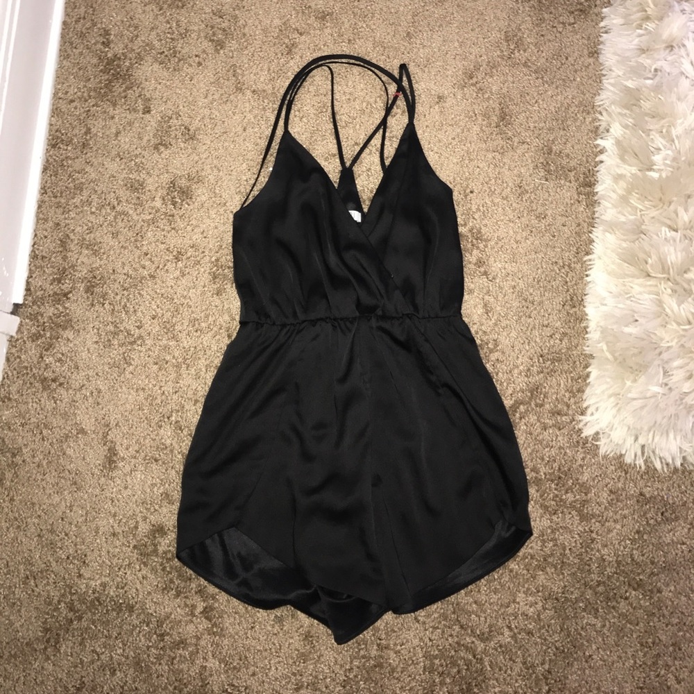 Silk romper