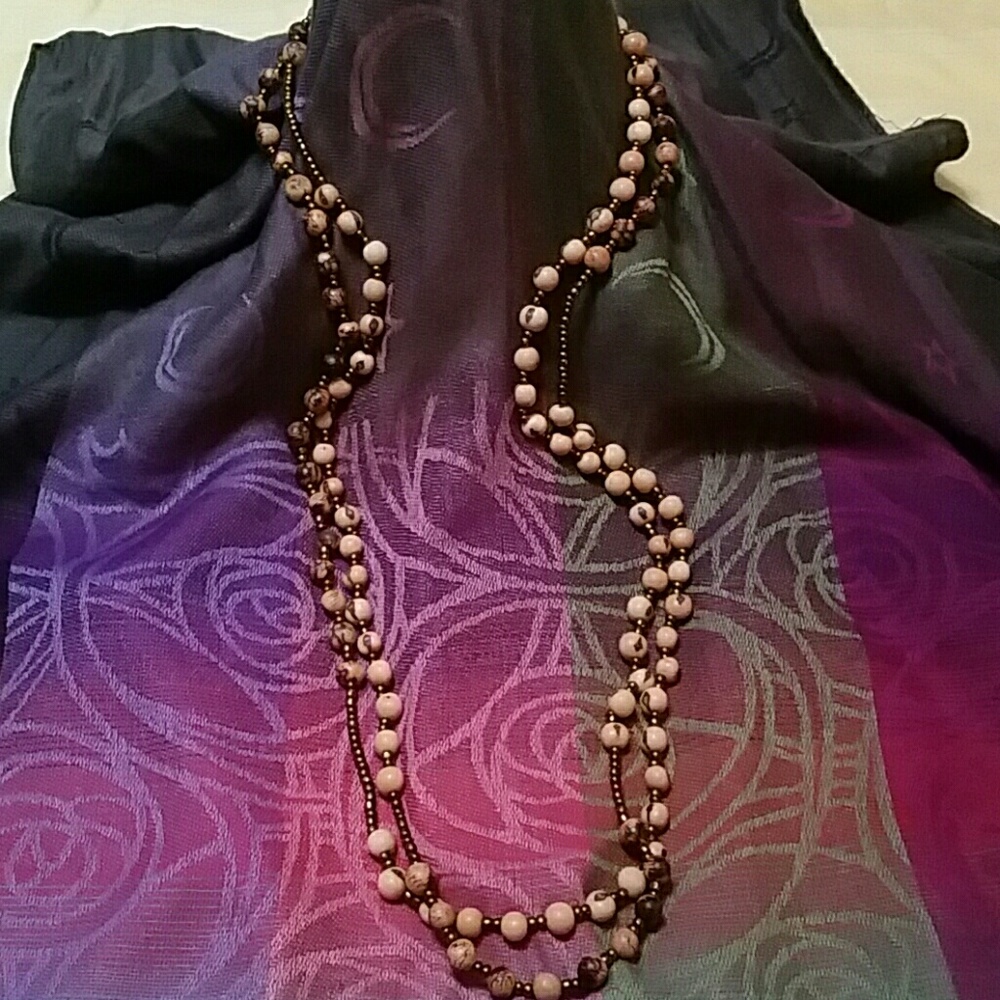 41" Acai beaded necklace