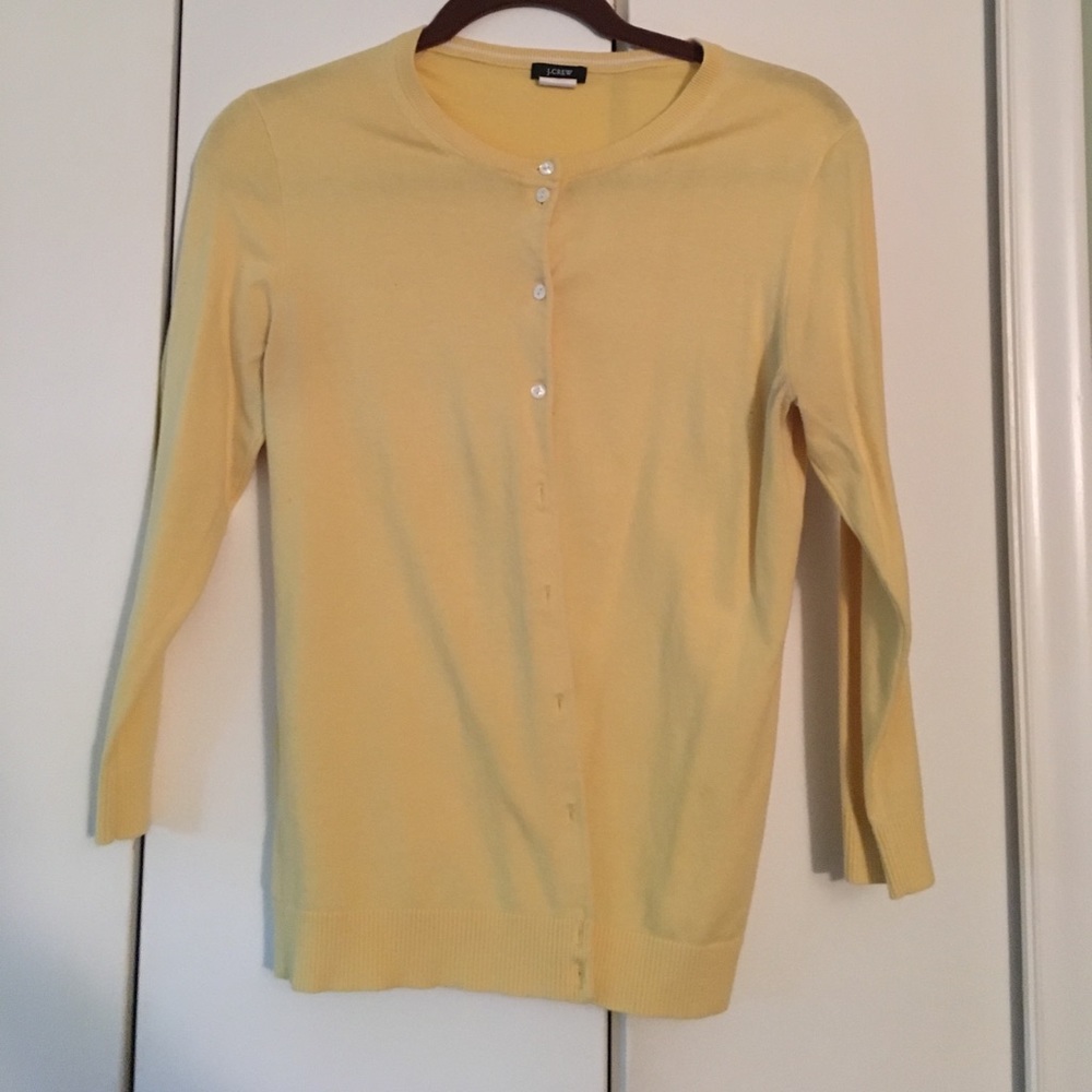 Light J crew cardigan. EUC.
