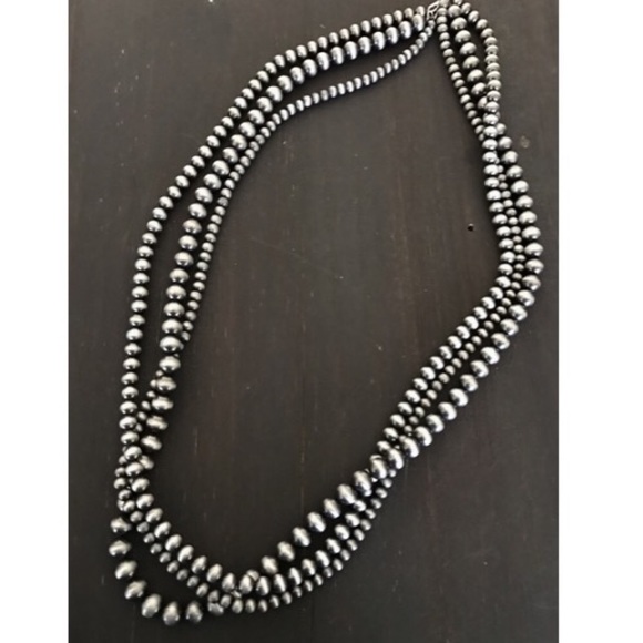 Long Multi Strand Navajo Pearl Necklace - Picture 1 of 1