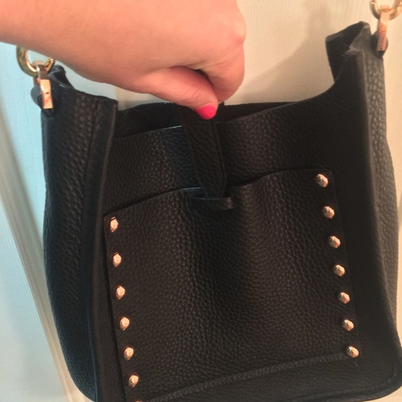 Rebecca Minkoff Black Feedbag + Guitar bag strap! - Picture 3 of 7