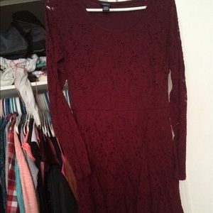 Burgundy dress