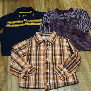 Three long sleeve shirts