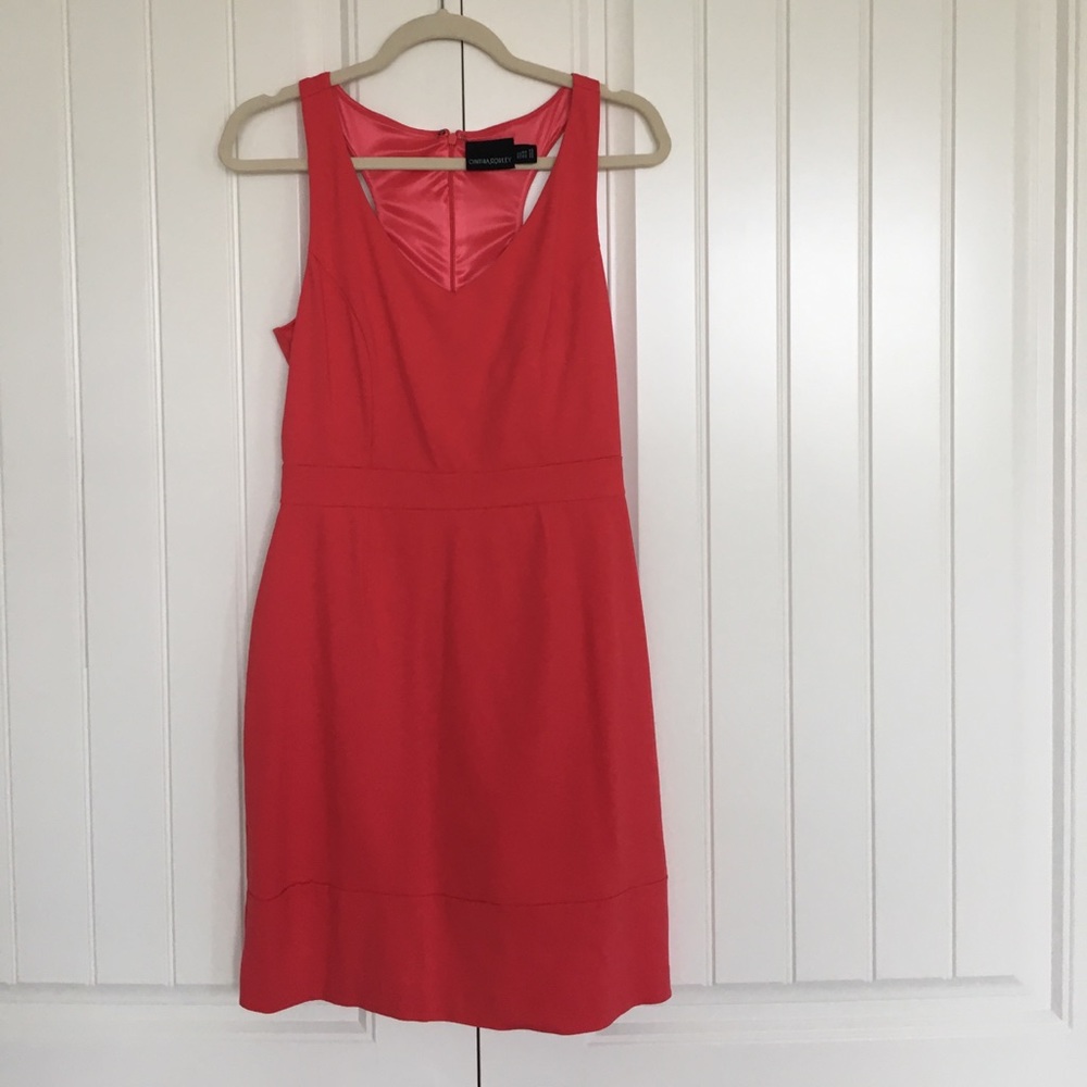 Aline watermelon colored dress