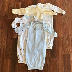 FOUR Carter's Newborn Gowns