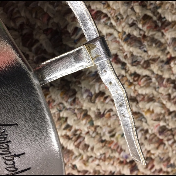 Jacqueline Ferrar Groove Strappy Silver Heels - Picture 8 of 8