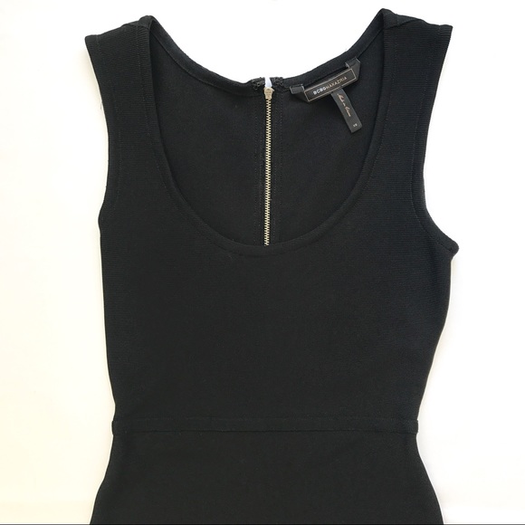 NWOT BCBG Max Azria black bodycon dress - Picture 2 of 8