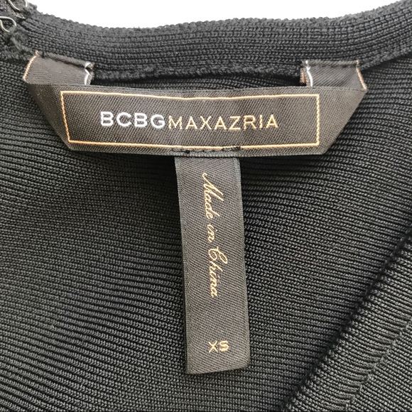 NWOT BCBG Max Azria black bodycon dress - Picture 4 of 8