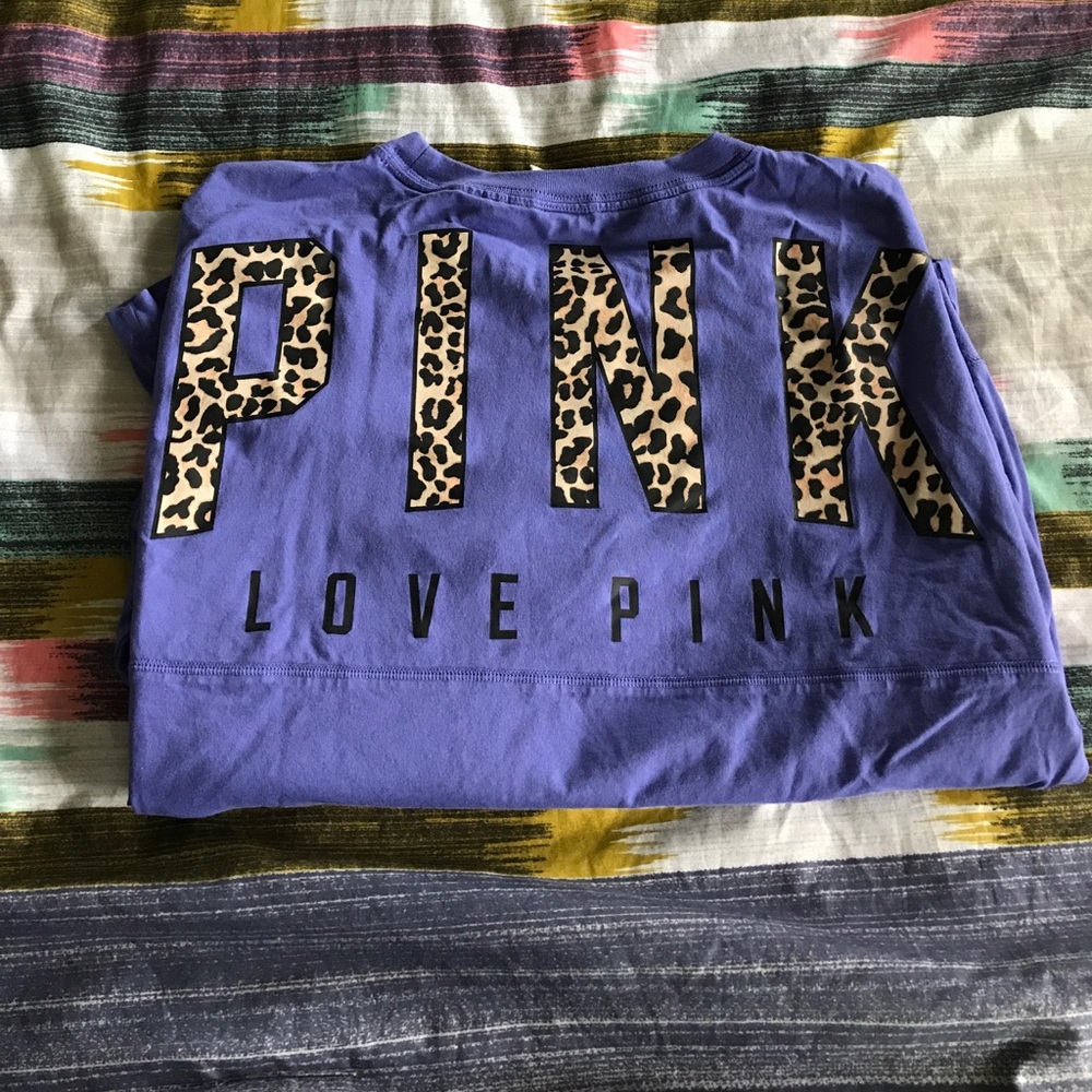 PINK/Victoria secret Long Sleeve & cheetah print.