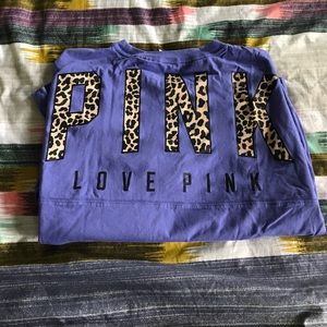 PINK/Victoria secret Long Sleeve & cheetah print.