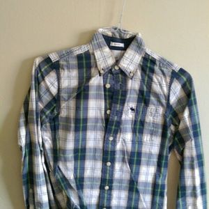 Abercrombie kids xl plaid button down shirt