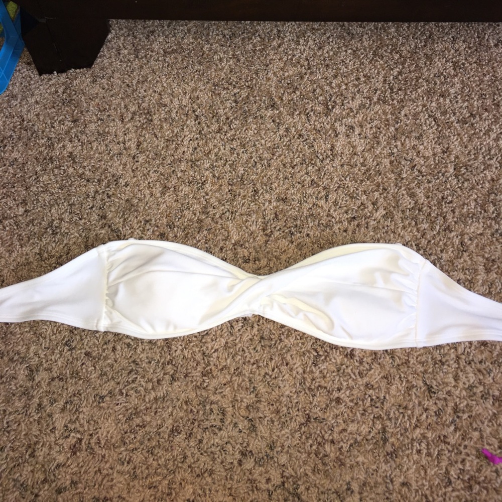 white bandeau bikini top - worn once