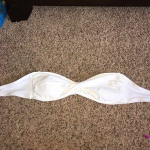 white bandeau bikini top - worn once
