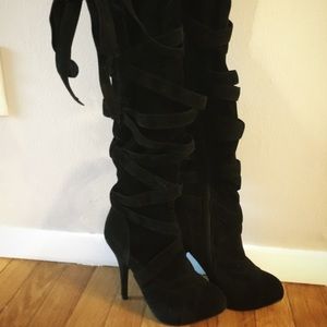 Sexy Black thigh high boots