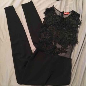 Fashion Nova Lace Jumpsuit