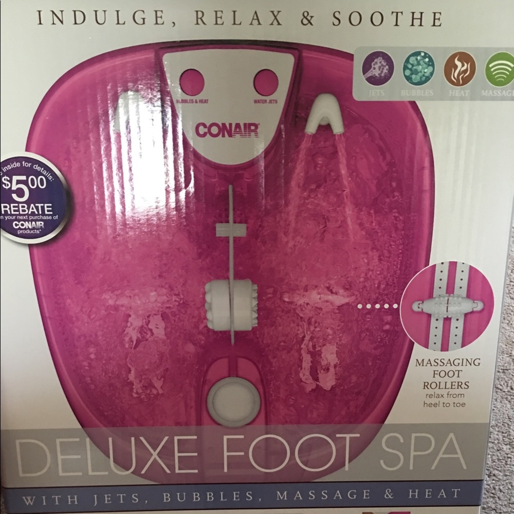 PINK Conair DELUXE FOOT SPA !