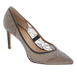 📍Price Drop📍 NIB Banana Republic Grey Lace Heels