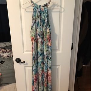 Parker Black Blouson Gown - Multi color size 6