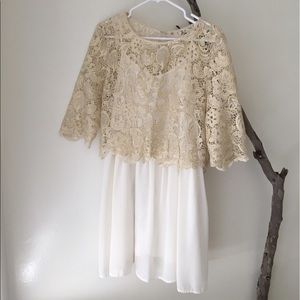 White and Gold Dress