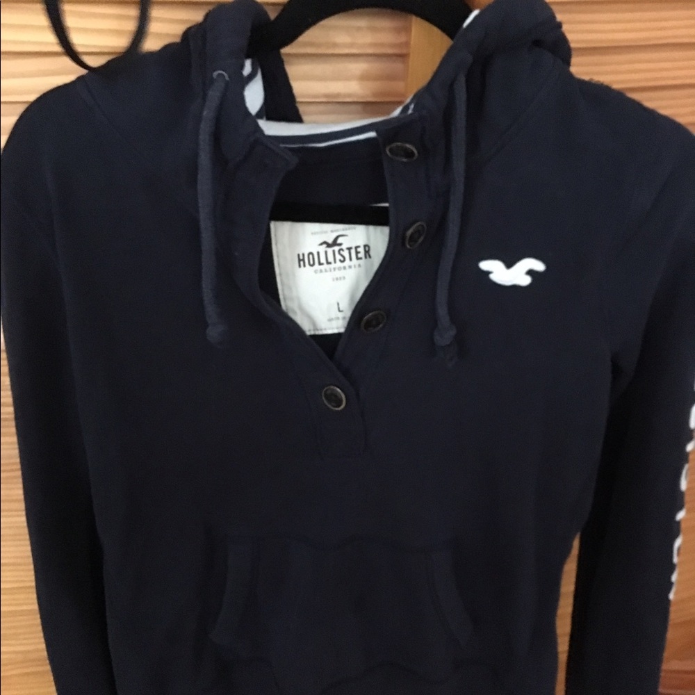 Navy blue hoodie