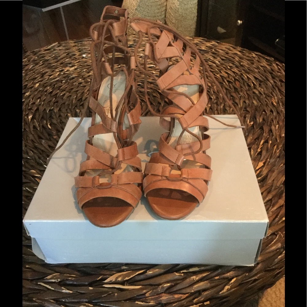 Jessica Simpson Larsen lace up heels