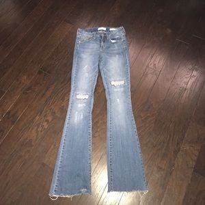 Jessica Simpson bootcut patched jeans