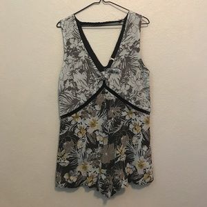 Free People floral romper