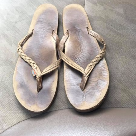 Rainbow Shoes - RAINBOW FLIRTY BRAIDY FLIP FLOP large ❌final❌