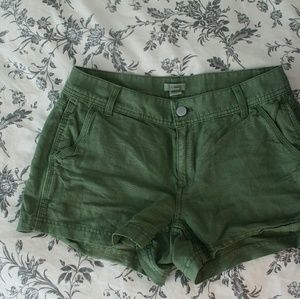 J Crew green shorts