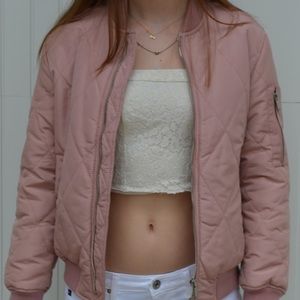 Pink Zara Bomber Jacket Pink Zara Bomber Jacket