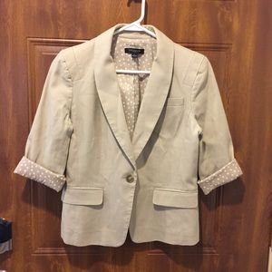 Ann Taylor Blazer with Polka Dot Accent