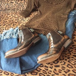 FREE PEOPLE distressed booties