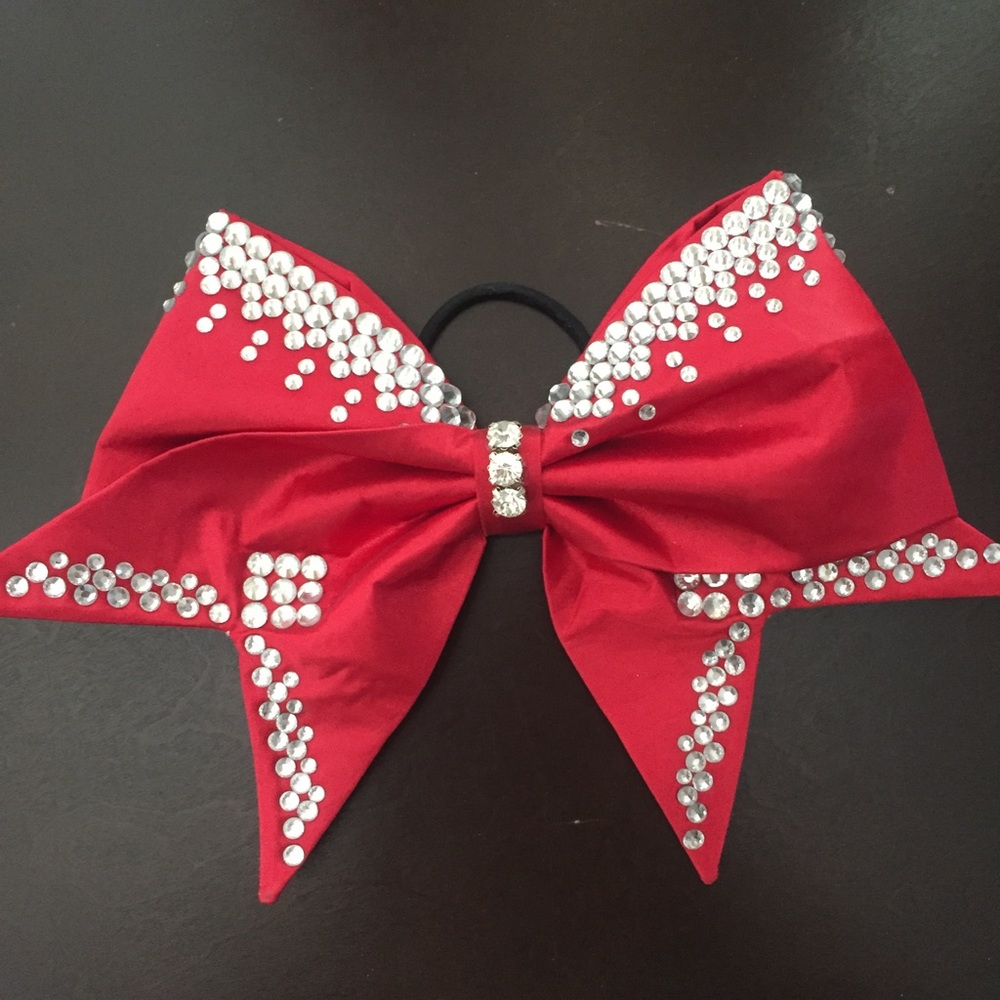 California Allstars Aces Cheer Bow with Crystals