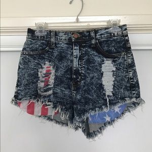 American Flag Cut Off Daisy Dukes