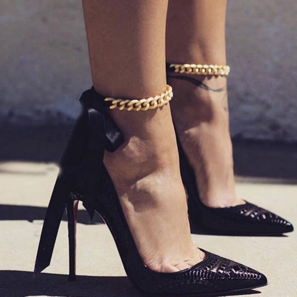 💫Host Pick🌟 Elegant Ribbon Bow Anklet - Picture 6 of 8