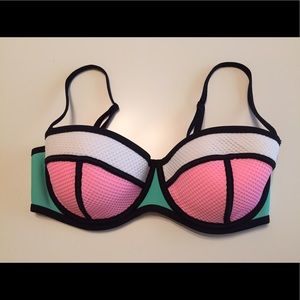 Triangl Poppy top in Flamingo Fling