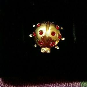 Vintage Avon Garden Friends Ladybug tac pin NWOT