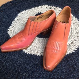 Charlie Horse Coral Ankle Boots